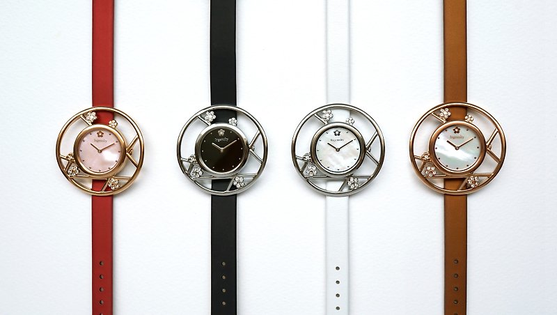 プラム ブロッサム クラシック 各種ストラップ - Ingenuity インジェニュイティ コレクション - 腕時計 - 革 多色