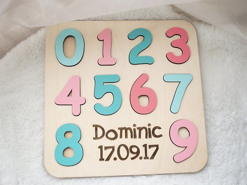PuzzleMania Number puzzle, Baby name puzzle, Counting toy