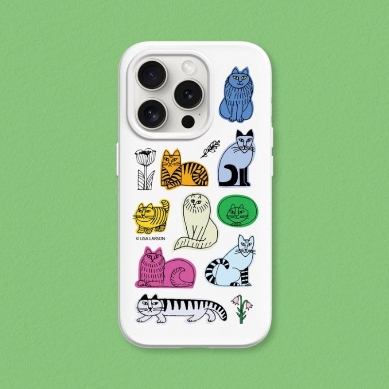 SolidSuit anti-fall back cover mobile phone case∣Lisa Larson/Sketch Cat Encyclopedia for iPhone - เคส/ซองมือถือ - พลาสติก หลากหลายสี