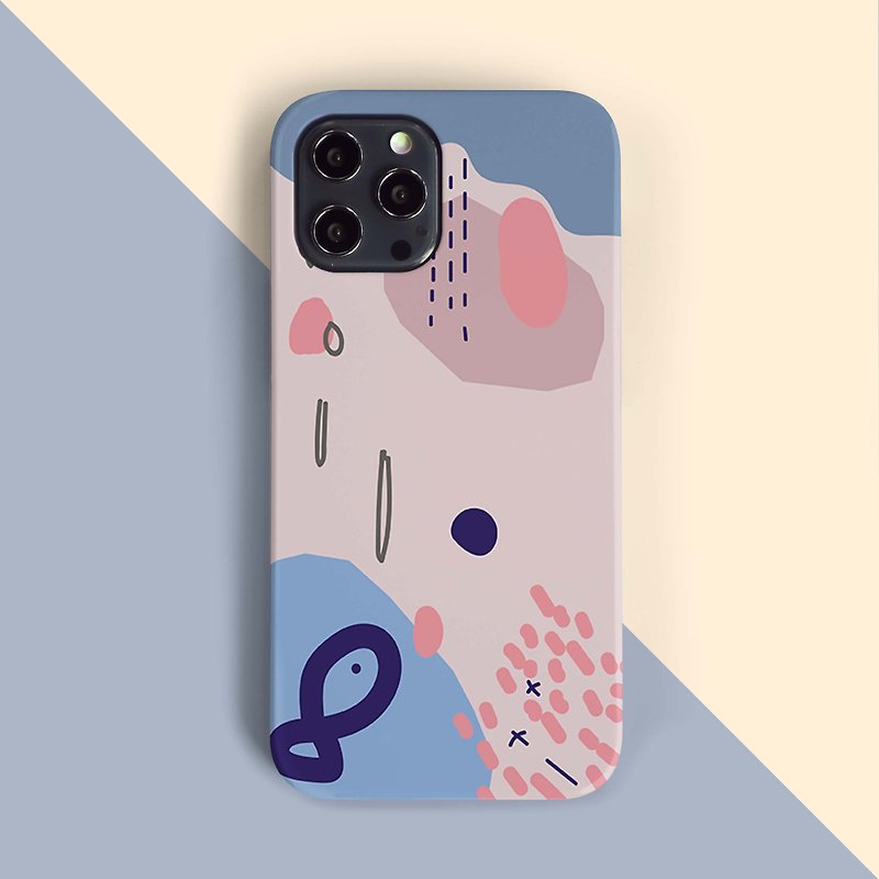 Fun fish Abstract Phone case - เคส/ซองมือถือ - พลาสติก หลากหลายสี