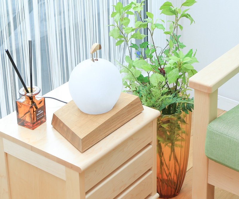 Asahikawa Craft Hayami Kenji Akari Moon of Bird Red-crowned Crane