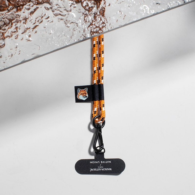 Maison Kitsuné co-branded All Over Fox Head braided strap - Lanyards & Straps - Other Man-Made Fibers Multicolor