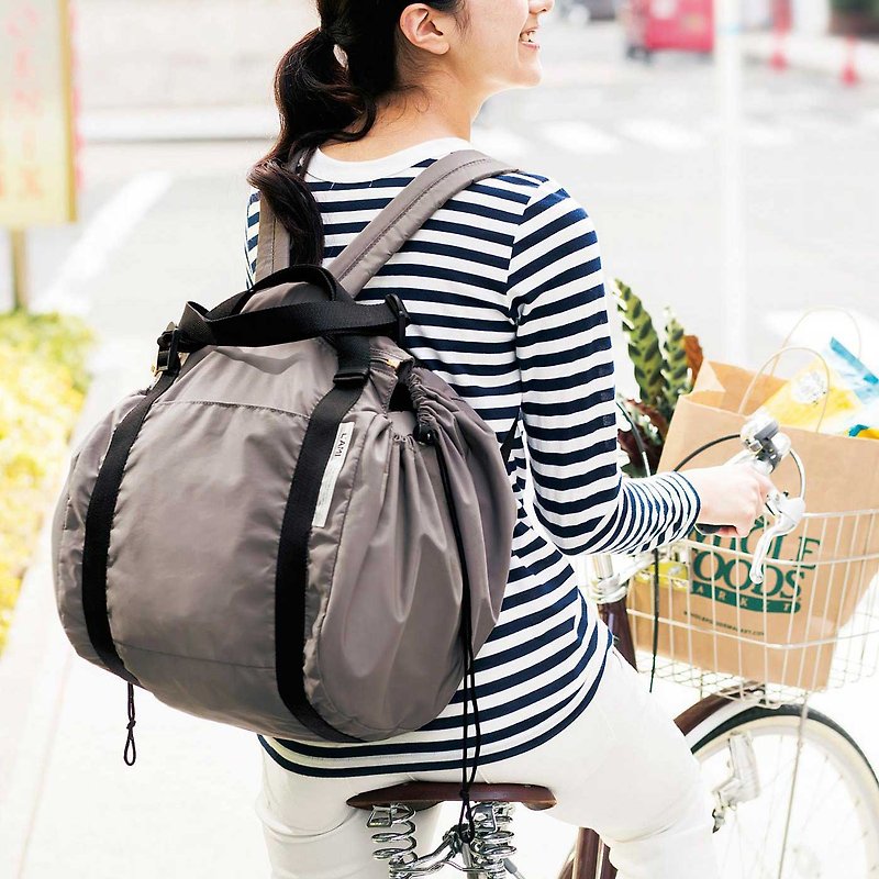 【L'AMI PLUS】Universal and beautiful shopping backpack - dark color - Backpacks - Polyester 