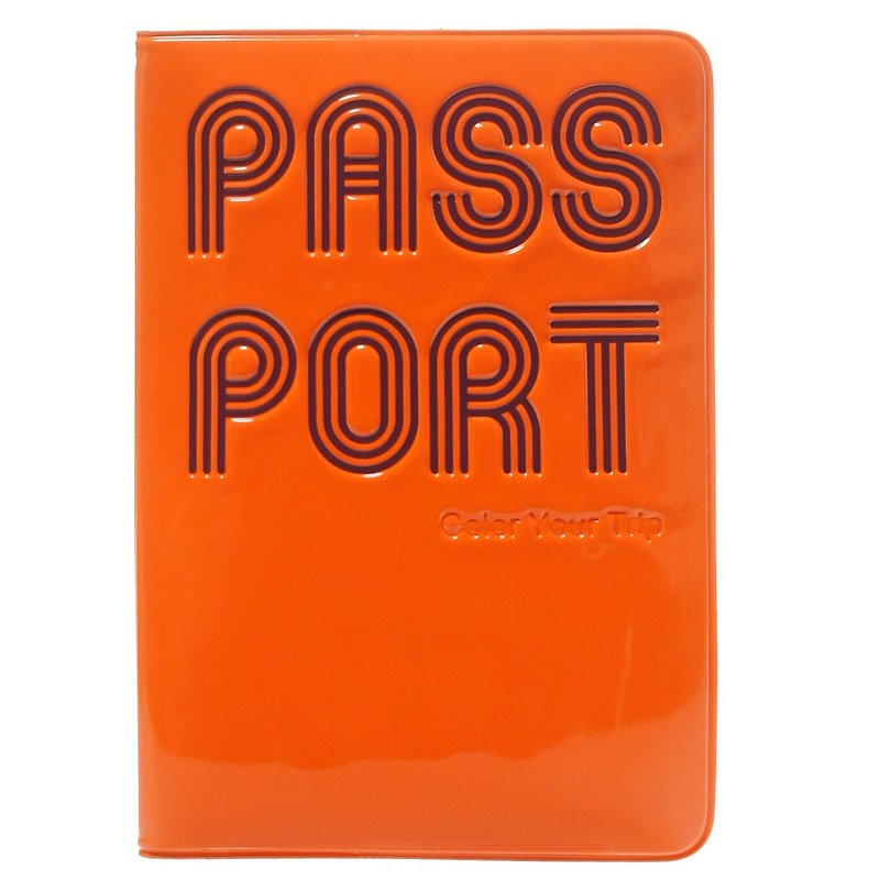 Rollog Classic Passport Holder (Orange) - ที่เก็บพาสปอร์ต - พลาสติก 