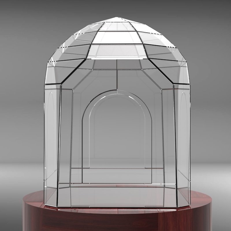 Digital drawing for printing! Stained glass terrarium. Project 200