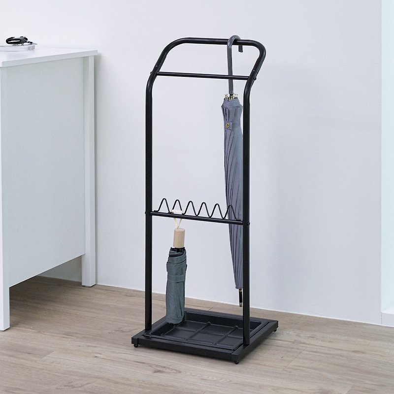 【Sim'n Coz】Light Fashion Nine-Grid Umbrella Stand/Umbrella Hanger(Black) - Storage - Other Metals Black
