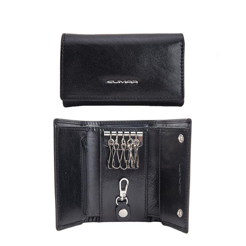 CUMAR 本革 / カーフレザー PLAIN 小銭入れ（キーケース） - コインケース・小銭入れ - 革 ブラック