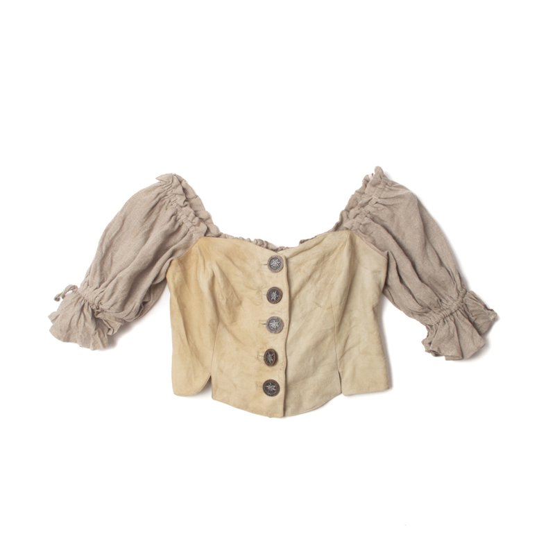 提洛爾馬甲上衣.Vintage Tyrolean Corset【初戀販賣所】G631 - 女上衣/長袖上衣 - 棉．麻 