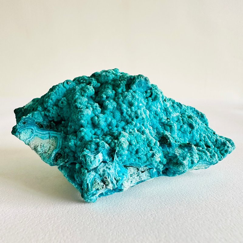 矽孔雀石 鳳凰石 橘1號 原礦礦標 寶石收藏 心想事成 靈性提升 - 擺飾/家飾品 - 其他材質 藍色
