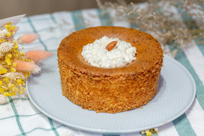Vanilla cake/no added sugar and no starch dessert/birthday cake/no starch - Cake & Desserts - Fresh Ingredients Orange