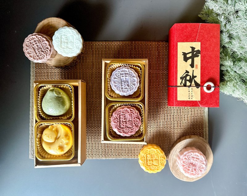 [10% off for orders before 8/31] Mid-Autumn Mooncake Soap Gift Box – Two large gift boxes - สบู่ - วัสดุอื่นๆ หลากหลายสี