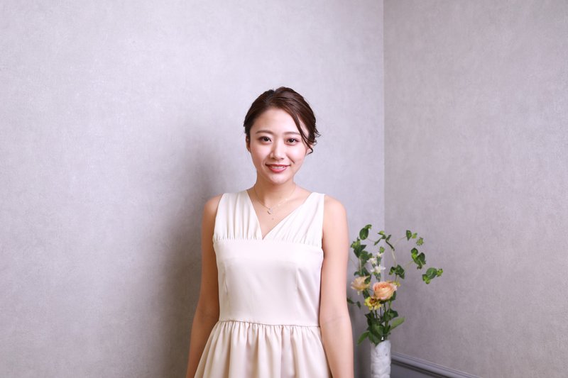 【made in Japan】airy chiffon mini dress - Evening Dresses & Gowns - Other Man-Made Fibers Gold