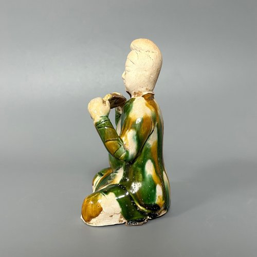 唐三彩の彫刻の模様の印影の箱コンパクトの置物 唐三彩の彫刻の模様の印影の箱コンパクトの置物 唐三彩の彫刻の