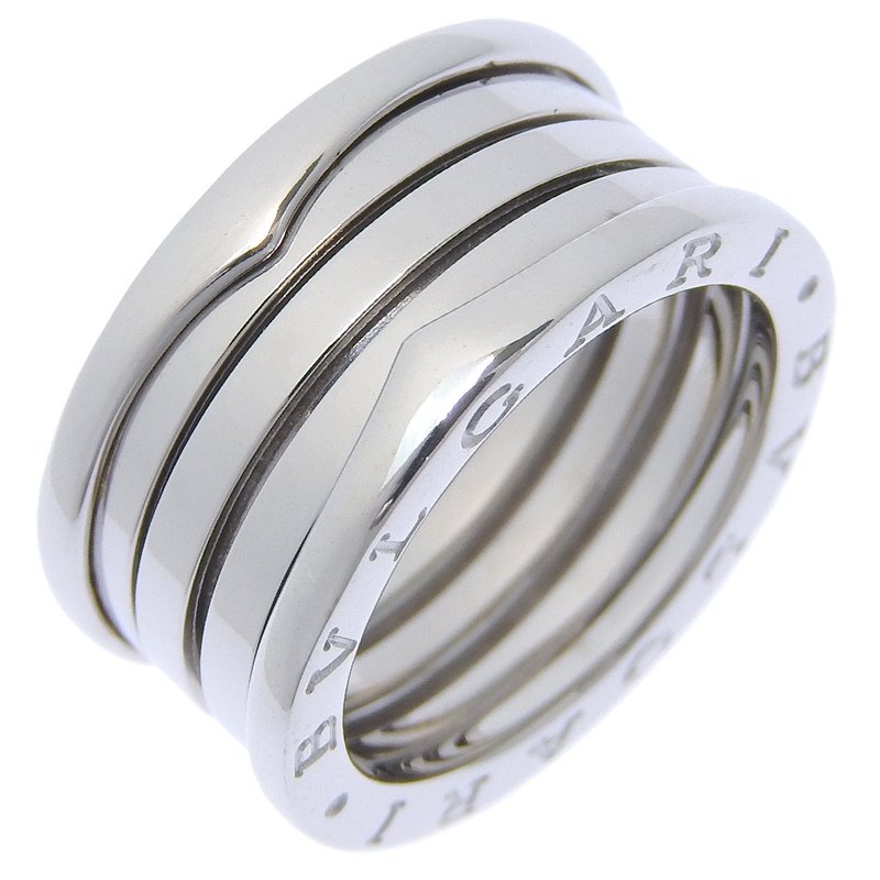【日本直送】ブルガリ BVLGARI B-ZERO1 15号 リング・指輪 ビーゼロワン 3バンド K18WG 約10.6g レディース【中古】 - 戒指 - 貴金屬 銀色