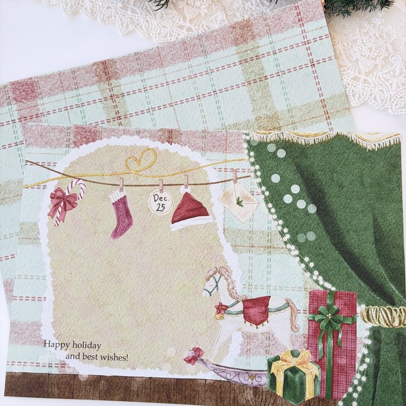 秋日大麗菊設計紙 - 禮物盒/包裝盒 - 紙 綠色