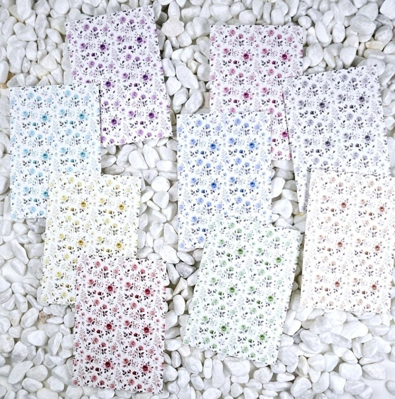 Soft Rosefield Background Paper - 便條紙/便利貼 - 紙 多色