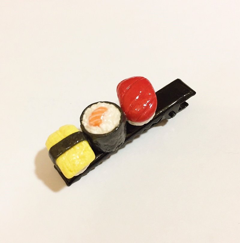 寿司ヘアピン（（600以上の不思議な贈り物をランダムに送る）） - ヘアアクセサリー - 粘土 多色
