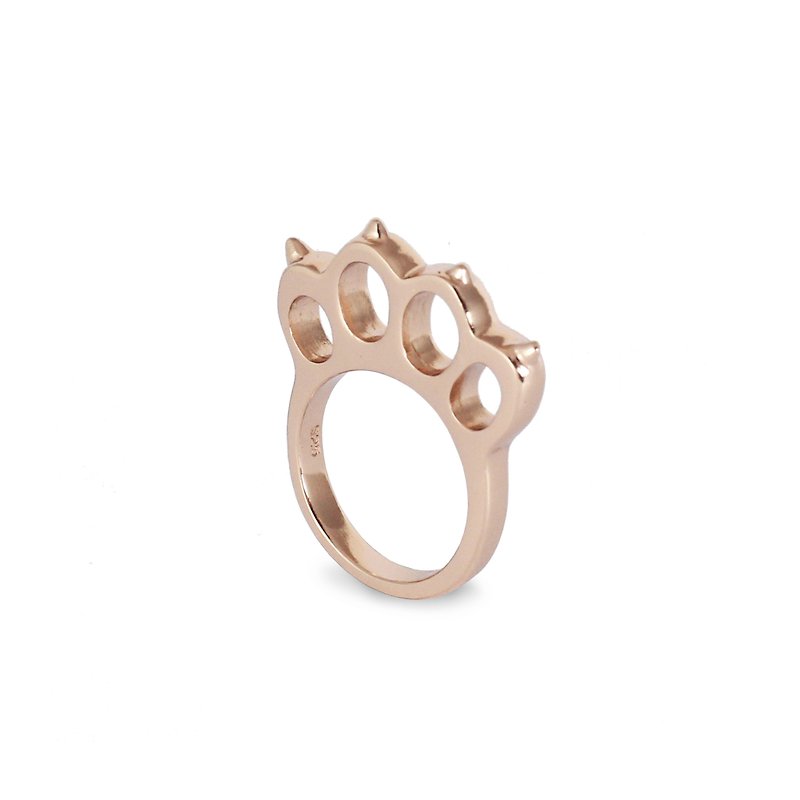 Bibi Fun Selection Series - Refer to the tiger cat and go down - Rose Gold/sterling silver tail ring - General Rings - Sterling Silver 