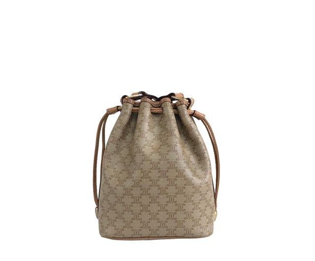 日本直送 名牌中古包 】CELINE セリーヌ マカダム ブラゾン型押し