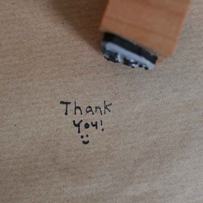 (ジェヨンストアウッドスタンプシリーズ) ありがとうございます - はんこ・スタンプ台 - 木製 