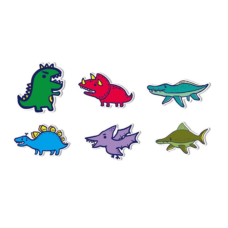 Waterproof Sticker-Jurassic World - สติกเกอร์ - วัสดุกันนำ้ สีเขียว