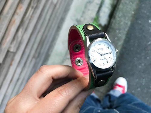 kouzandmokobo STITCH 毎日つけていたくなる時計 ステッチラン腕時計 ユニセックスOK SRW-GRK-HA