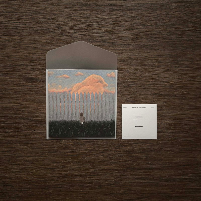 Fence mini postcard - Cards & Postcards - Paper Black