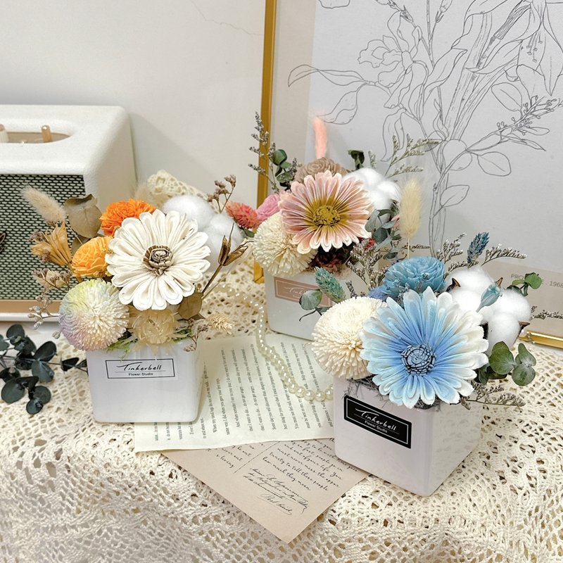 Xuxu Flower Field Sun Flower Table Flower Preserved Flower Opening Gift Graduation Season With Box - Dried Flowers & Bouquets - Plants & Flowers Multicolor