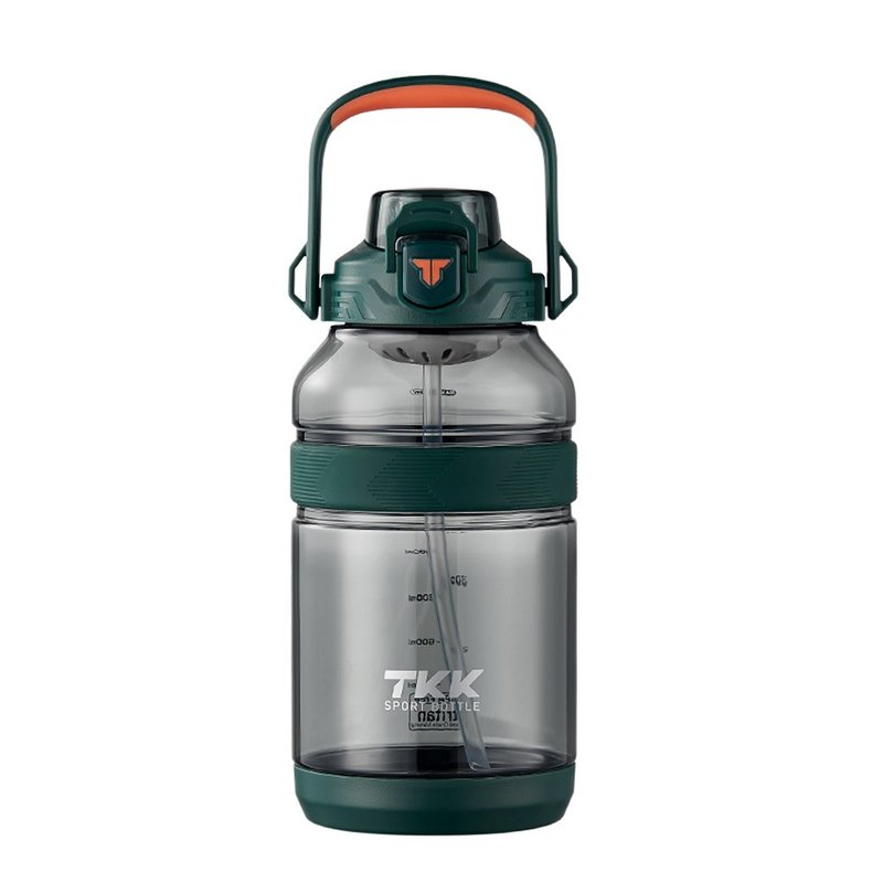 [TKK] Tritan Outdoor Peak Climbing Portable + Strap Sports Bottle 2000ML imported from the United States - Alpine Green - กระติกน้ำ - วัสดุอื่นๆ สีเขียว