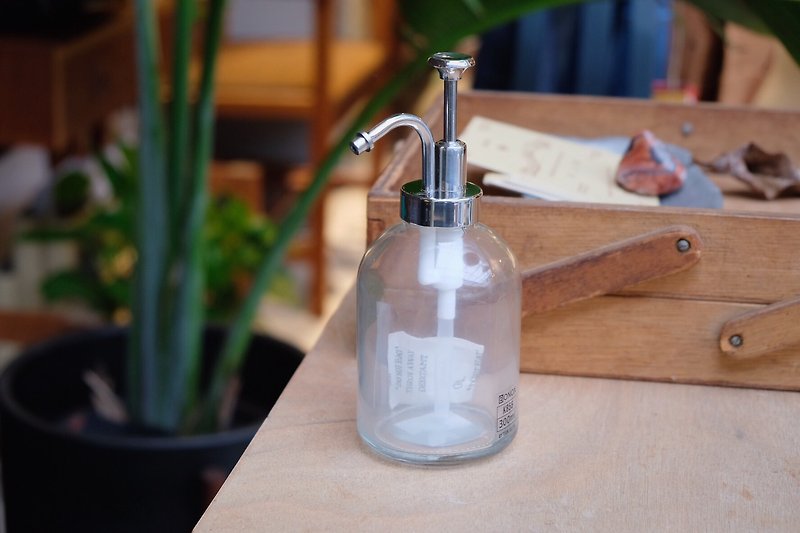 DULTON 玻璃給皂瓶/洗手乳瓶 - 碗盤清潔/洗碗精 - 玻璃 透明