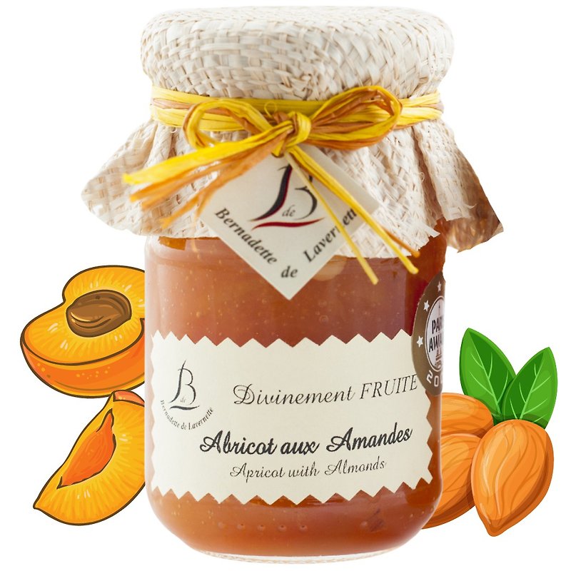 #2 B de L Bronze: Apricot Almond Jam French Top Jam - Jams & Spreads - Glass 
