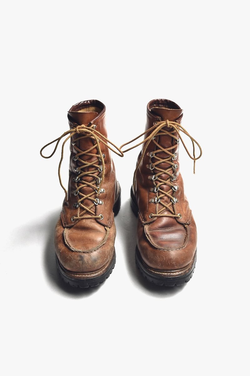 60s Red Wing Beauty Hunting Boots | Red Wing Irish Setter 855 US 8.5 - Men's Boots - Genuine Leather Orange