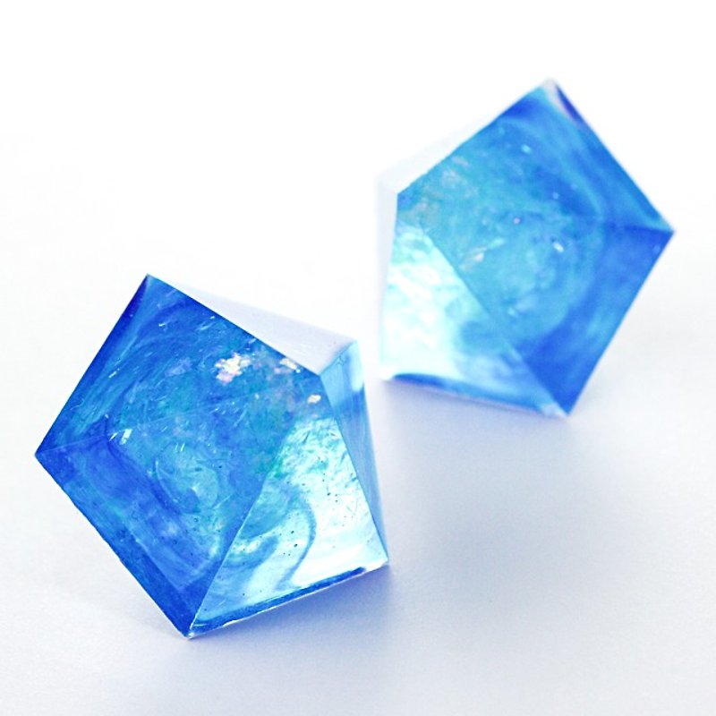 ペンタゴンピアス(ブライニクル) - 耳環/耳夾 - 其他材質 藍色