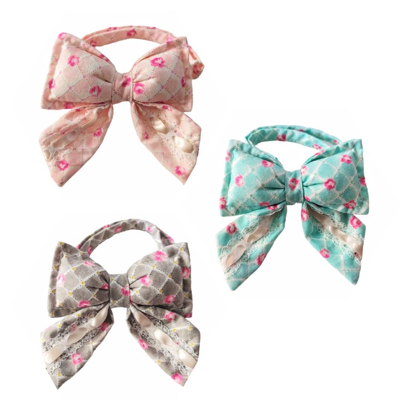 New Ribbon Bow -  Mini Rose Diamond (3 colors) - Clothing & Accessories - Cotton & Hemp Multicolor