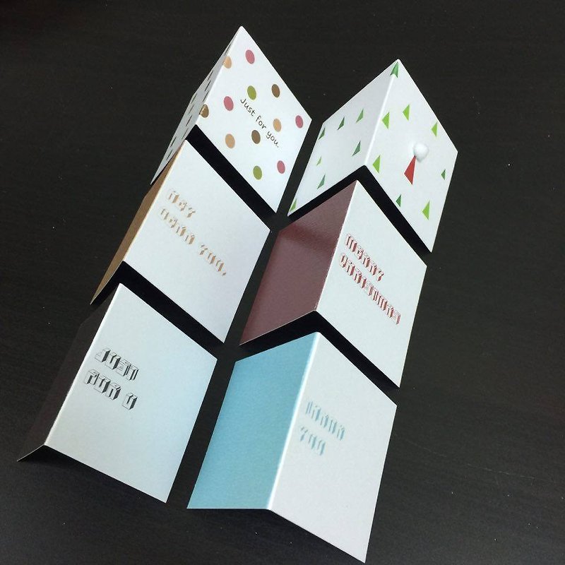 クリスマスギフトカード小グループ（6） - カード・はがき - 紙 多色