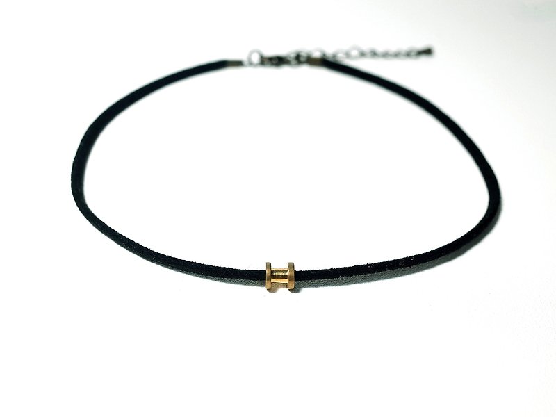 W&Y Atelier - Black Choker , Necklace (3 colors) - สร้อยคอ - วัสดุอื่นๆ สีเทา