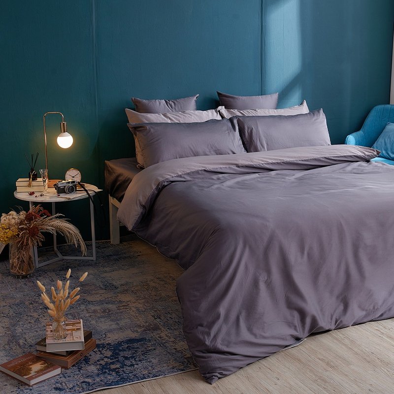 [Loving Home Shop] Made in Taiwan 100% Combed Cotton / 60 Count / 300 Woven (Extreme Dark Gray) - Bedding - Cotton & Hemp Gray