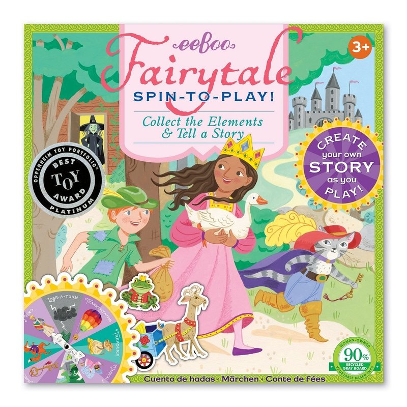 eeBoo Board Game Spinner Series- Fairytale Spinner Game – Fairytale Board Game - บอร์ดเกม - กระดาษ สีม่วง