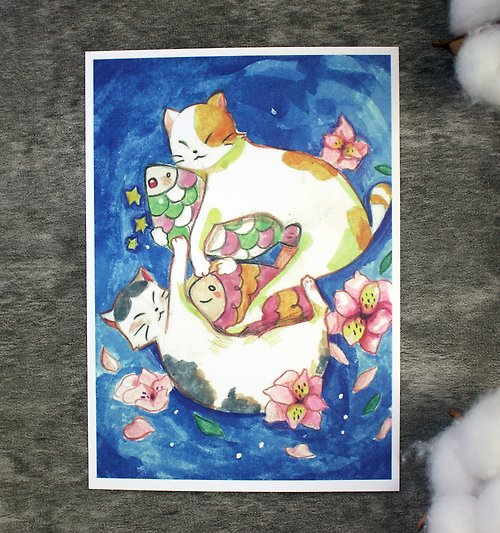 大書 【貓咪的白日夢】明信片