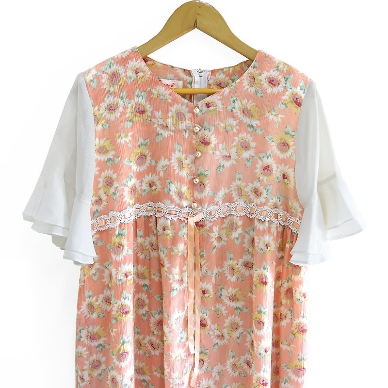 │Slowly│ vintage dress 5│vintage. Retro. Literature. - One Piece Dresses - Polyester Multicolor