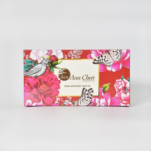 AnnChen 陳怡安手工皂 禮盒包裝-自組禮盒-三入裝禮盒(小花紅盒)