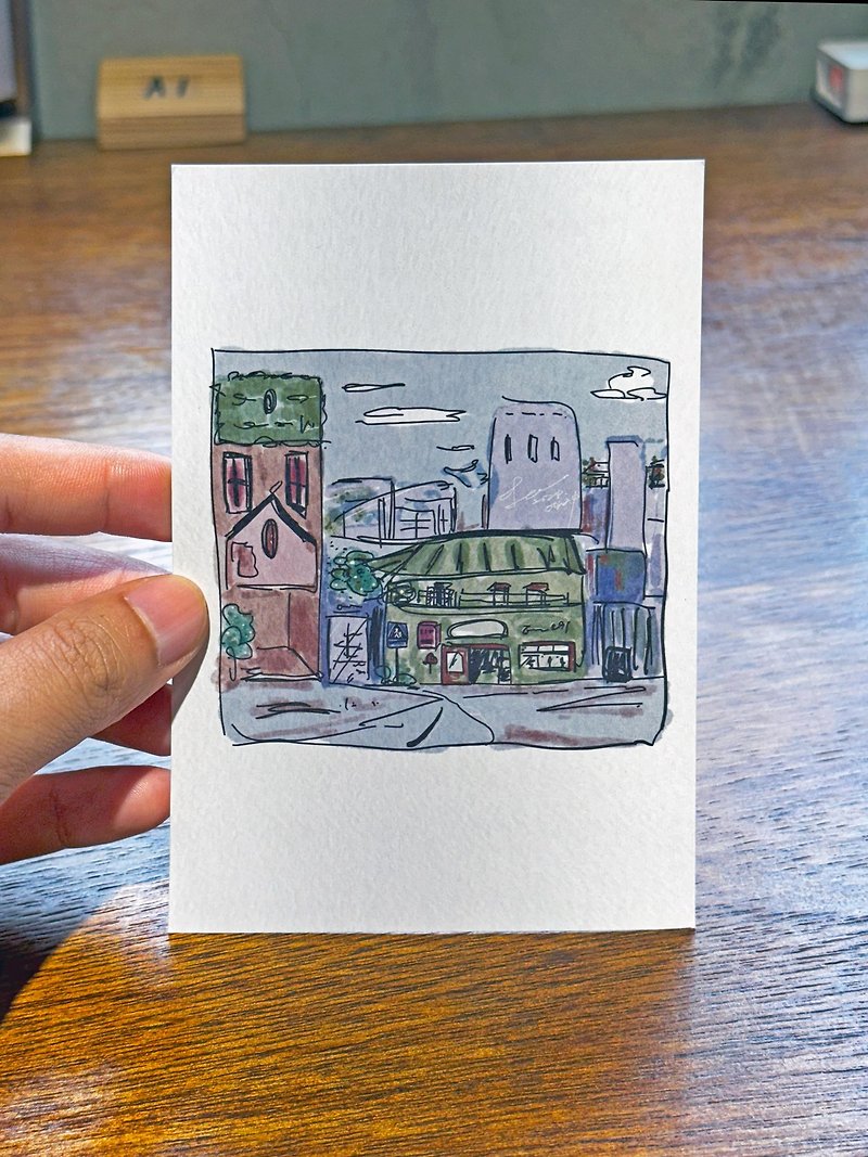 Postcard Vol.20 Morandi Street - การ์ด/โปสการ์ด - กระดาษ ขาว