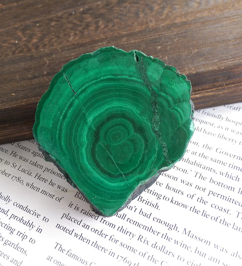 Malachite  剛果產地 孔雀石 打磨片 天然礦石 原礦 - ของวางตกแต่ง - วัสดุอื่นๆ 