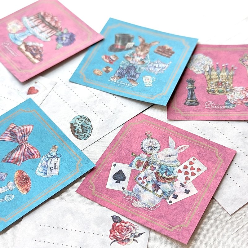 Mini Memo Set Wonderland! + Tea Party - ซองจดหมาย - กระดาษ 