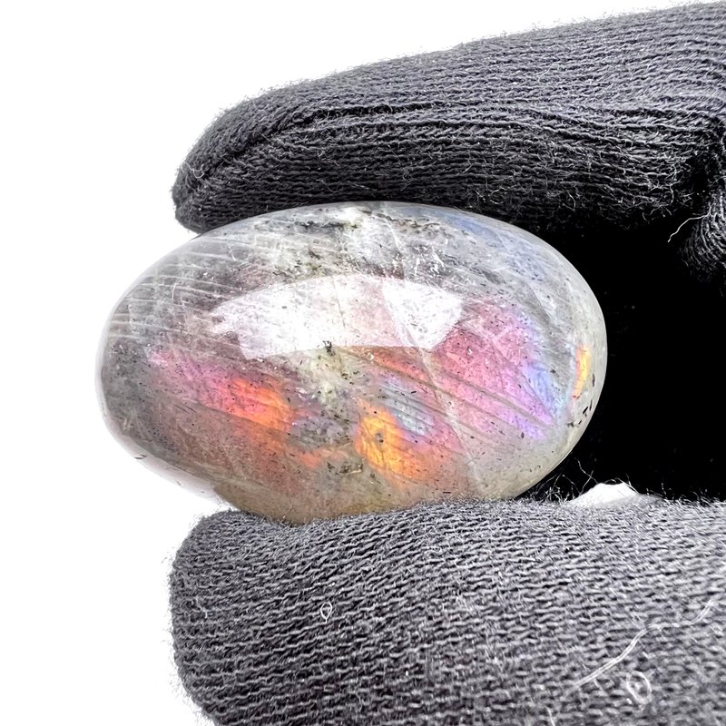 mellow. Ore Sleep Handle Healing Meditation l Labradorite Purple Labradorite l - ของวางตกแต่ง - หิน หลากหลายสี