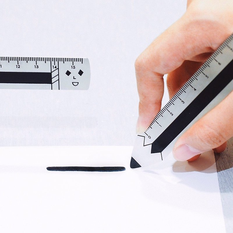 Pencil - Steel Ruler - Other - Stainless Steel Silver