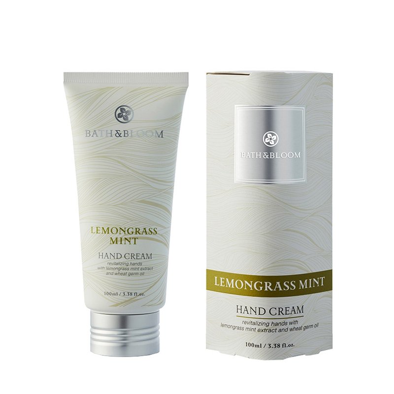 【Bath & Bloom】 Lemongrass Mint Hand Cream 100ml - Nail Care - Concentrate & Extracts Green