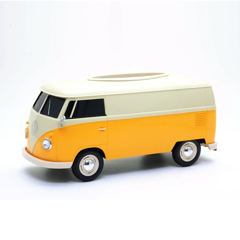 【New 2022 edition 】VW T1 1963 Tissue Box, Cream & Yellow edition  1:16 VW T1 Bus - Storage - Plastic Orange