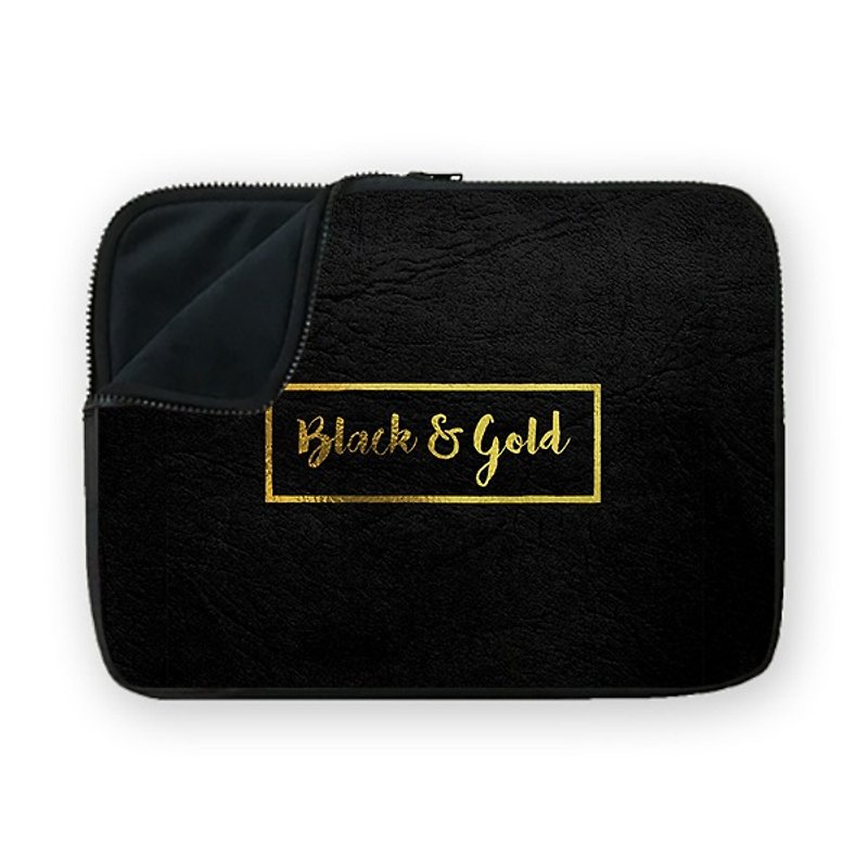 Black & Golden waterproof shock-absorbing laptop bag BQ7-MSUN1 - Laptop Bags - Other Materials 