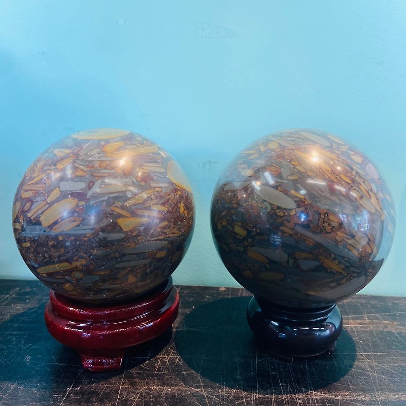 Nvwa Stone ball purification luck enhances positive energy health five-flower stone A170 A171 - ของวางตกแต่ง - หยก หลากหลายสี